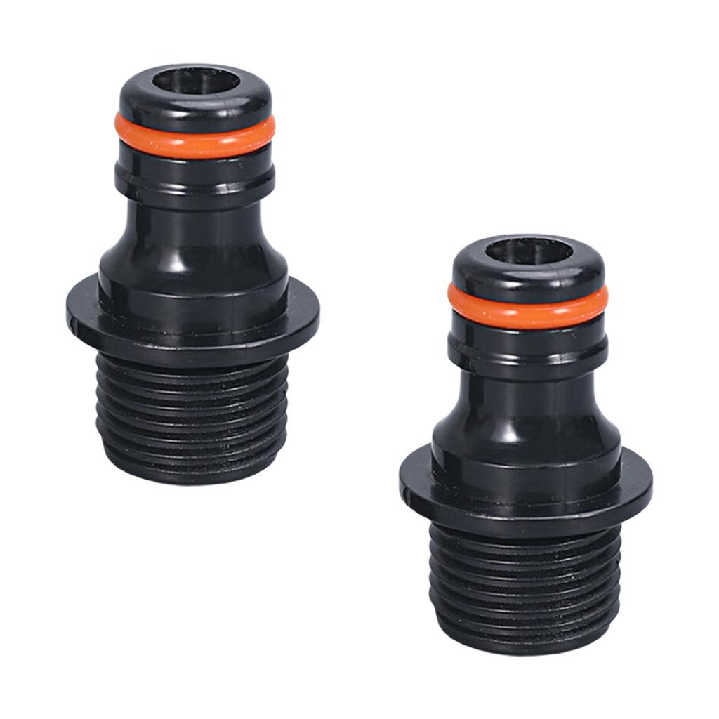 2Pcs Garden Hose Quick Connection Fittings Plastic Water Hose Connectors 1/2inch 3/4inch Sprays Nozzle Faucet Adapter