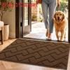 Entryway Doormat With Plush Flocking For Bathroom And Living Room Use