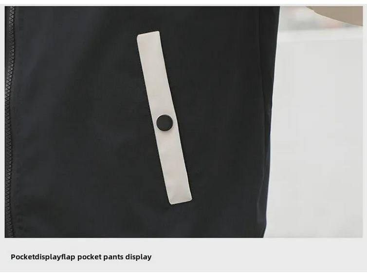 Men's Korean Style Spring/Autumn 2023 Trendy Solid Color Baseball Jacket