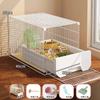 Large Hamster Cage with Easy-Clean Drawers Luxury Villa Habitat Spacious Rodent Enclosure Landscape Design Dedicated Pet Home