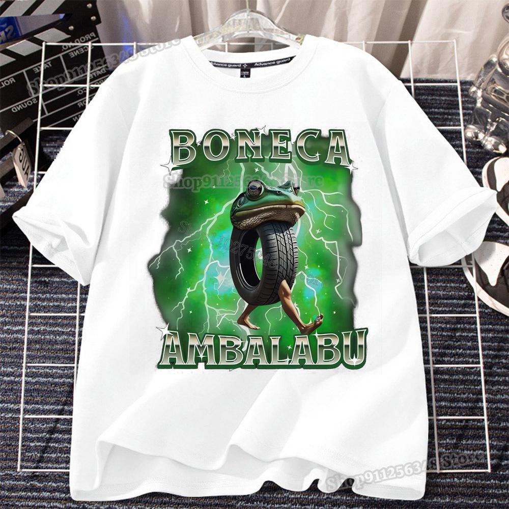 Italian Brainrot T-shirt for Children Clothing White Tops Kids Summer Short Sleeve Tees Cotton Boys Girls Outfits Tungtung Sahur