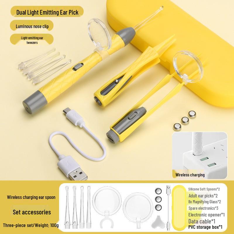 Baby Earwax Removal Tool: Soft-Headed Ear Pick with Light for Infants and Toddlers