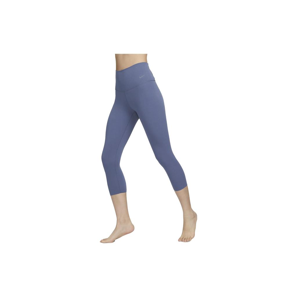 Nike Zenvy Air Series Solid Color Quick-Dry High-Waisted Tight Sports Leggings Women leggings Finn-Blue DQ6024-491