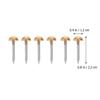 20Pcs Copper Furniture Nails Decorative Upholstery Pins Half Round Head Sharp Entry Striped Shank Anti-Loosening for Wood Craft