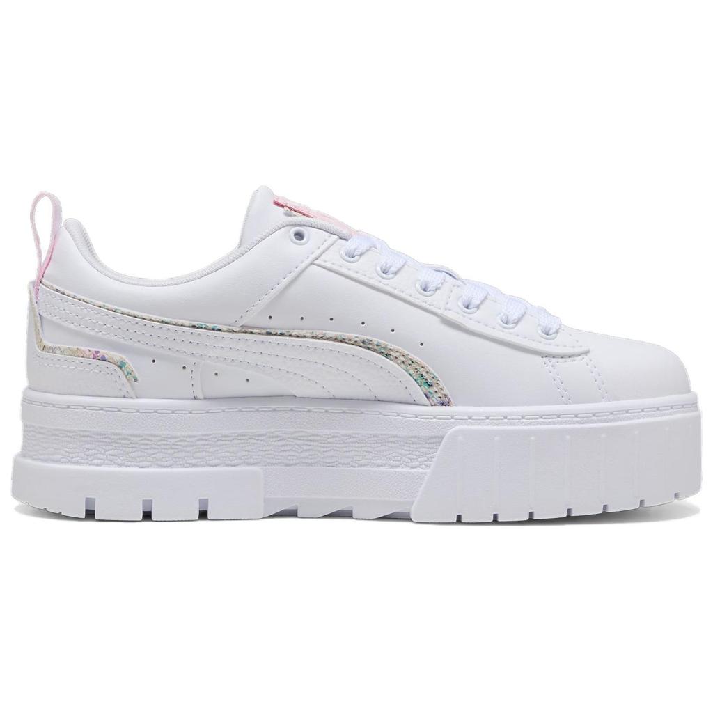 PUMA Mayze Low top Skateboard Shoes Women's White Pink 399156-01