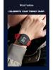 Sanda Teen & Men Multifunctional Waterproof Fashion Square Alarm Clock Watch