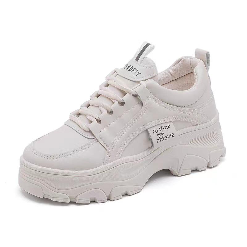 Dad Shoes Women's Spring New Platform Platform Leisure Versatile Heighten Soft Bottom Sports Autumn White Shoes