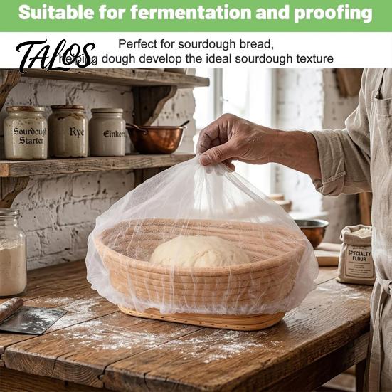 Proofing Basket Liners for Sourdough Non-woven Banneton Liners, Disposable Stretchable Fermentation Covers, Non-stick Bread Non Stick Dough Hoods Home