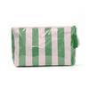 Cross-border Striped Cosmetic Bag High-value Large-capacity Cosmetic Storage Bag Contrasting Color Travel Portable Cosmetic Bag