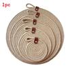Round Jute Coaster Set With Waterproof Nonslip Design For Home Decor And Tea Cups