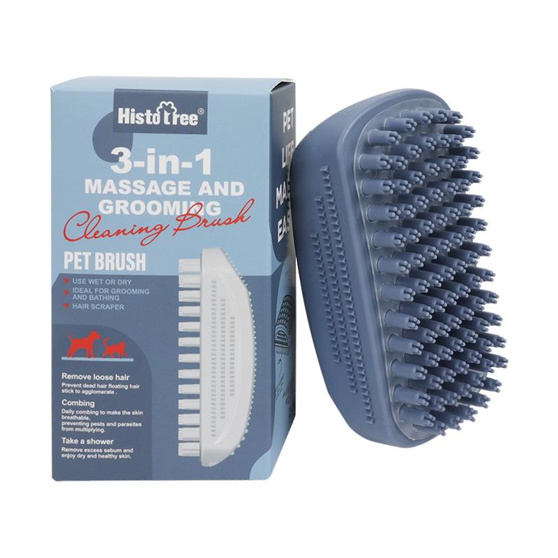 Pet products, pet bath massage brush, dog and cat hair removal cleaning brush