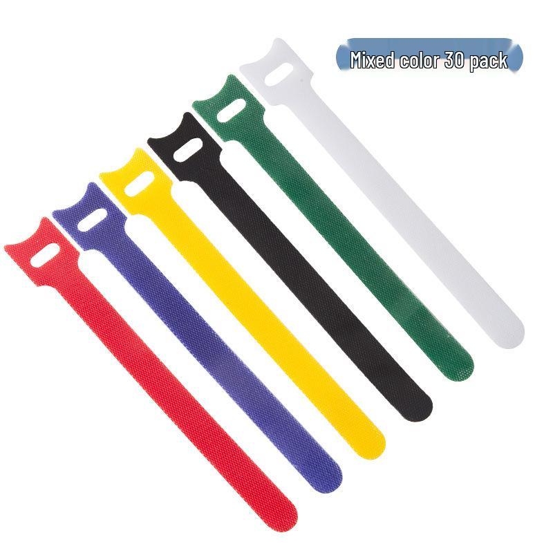 

Різнокольорові кабельні стяжки на липучках для організації та управління комп ютерними кабелями, пряжки для зберігання та обв язки