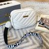 Yogodlns Shell Crossbody Bag for Women Fashion Small PU Leather Shoulder Bags Luxury Designer Quilted Female Zipper Purse and Handbags