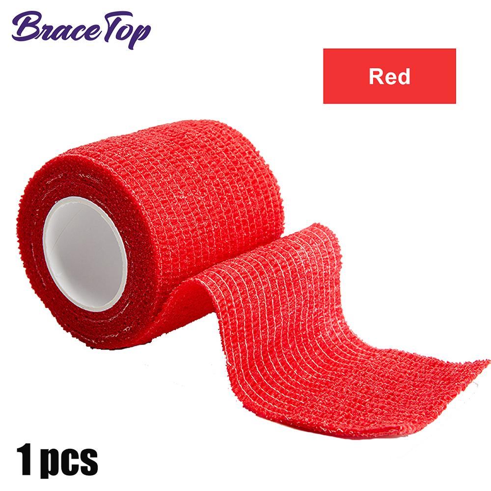 Bracetop 4 5M Colorful Elastic Sport Bandage Self Adhesive Knee Ankle Support Kinesiology Tape for Fitness