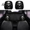 Soft Polyester Headrest Slipcovers 2Pcs Halloween Car Covers Creepy Ghost Face Seat Customized Auto Interior Styling Protector Breathable Decor for