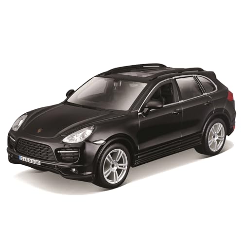 Bburago Масштаб 1/24 Porsche Cayenne Turbo Черный / Литая модель автомобиля, Готовое изделие, 18-21056 BK