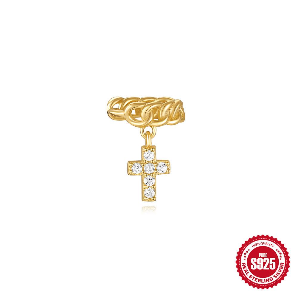 S925 Sterling Silver Ins Versatile Shell Pearl Malachite Dagger Earrings Summer Creative Non-Collision Earrings