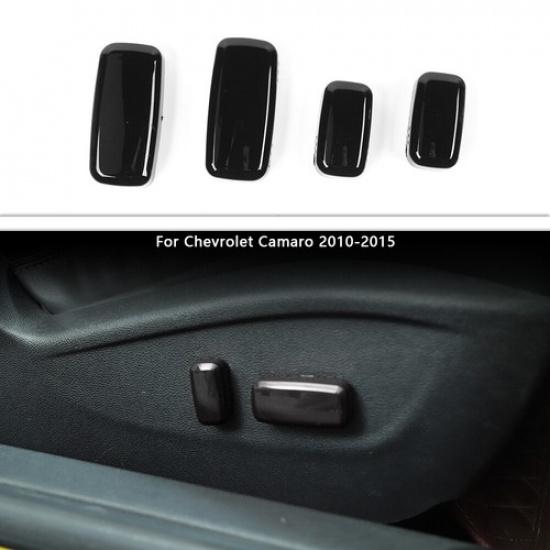 Seat Adjust Handle Switch Button Cover Tirm For Chevrolet Camaro 2010-2015 Black