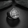 European and American Seal Hand Jewelry Creative Tree of Life Ring Casting Men's Ring