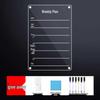 Clear Magnetic Acrylic Double-Layer Dry Erase Board for Refrigerator