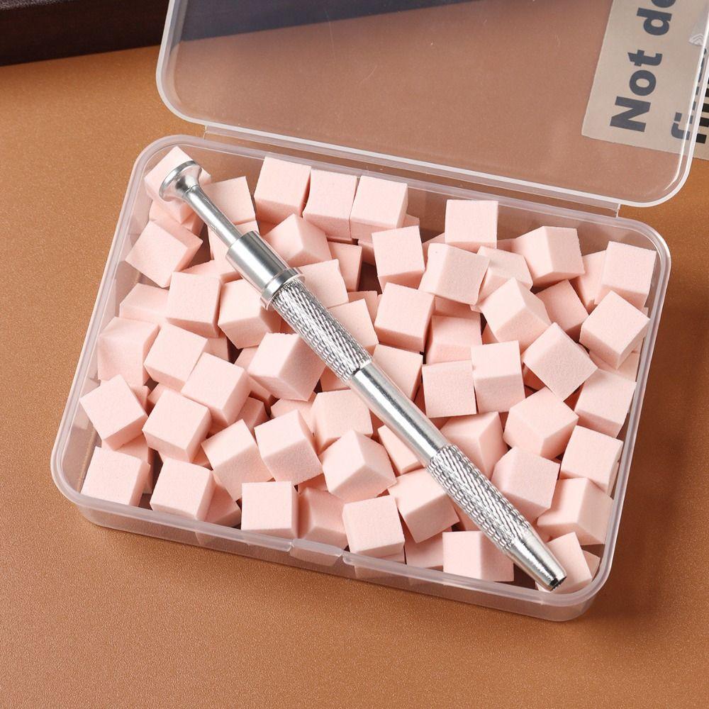 High Rebound DIY Manicure Makeup Sponge Soft Nails Smudge Nail Brush Tool Girls