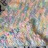 Hand-Woven Rainbow Cat Tail Wool Blanket: Cozy, Non-Shedding, Fade-Resistant
