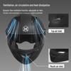 Double-Sided Mirror Electric Motorcycle Full-Face Helmet Unisex, Universal Summer Half Helmet