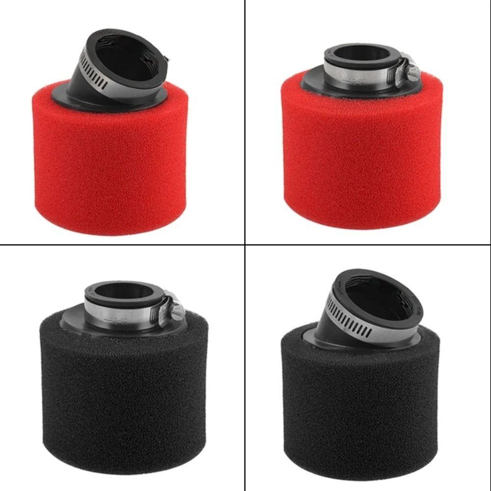 Black and Red 42mm 45mm Foam Air Filter High Flow Air Filter Elbow Neck Air Filter Sponge Cleaner