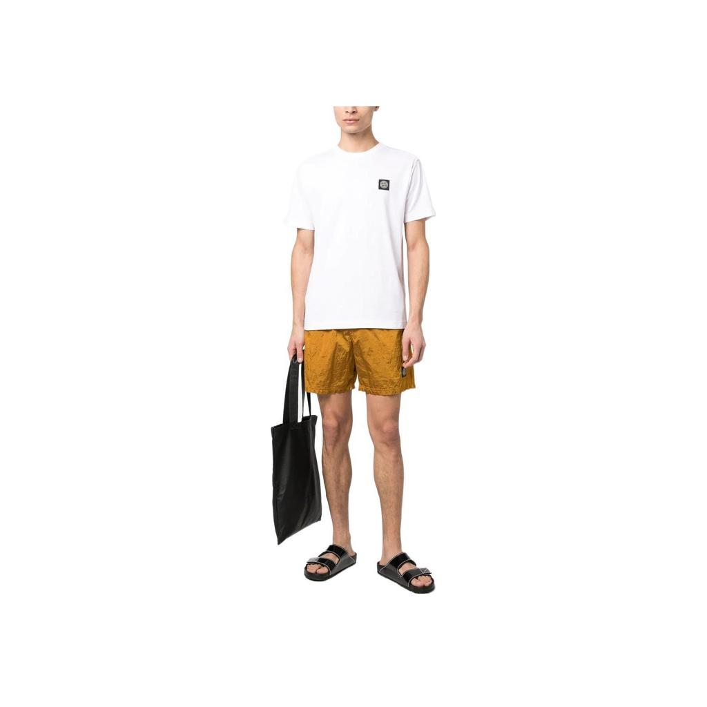STONE ISLAND Compass Patch Logo Short-Sleeve T-Shirt White Men Tops 101524113-A0001