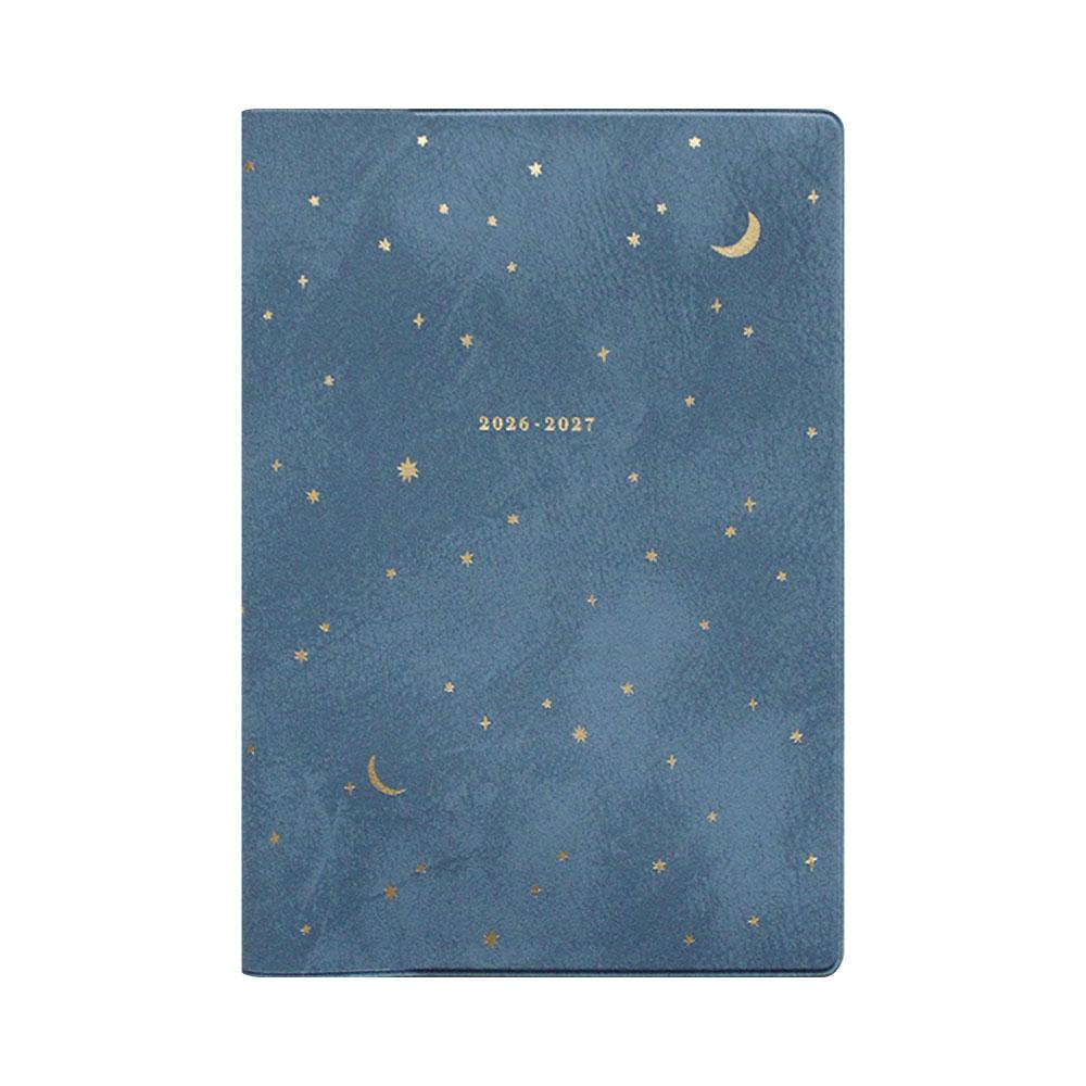 Limited Edition Planner 2026 Matoka April Start Diary Schedule Book B6 Size Monthly Full Color (Monthly Block) Minuit Stars Night Starry Sky Moon
