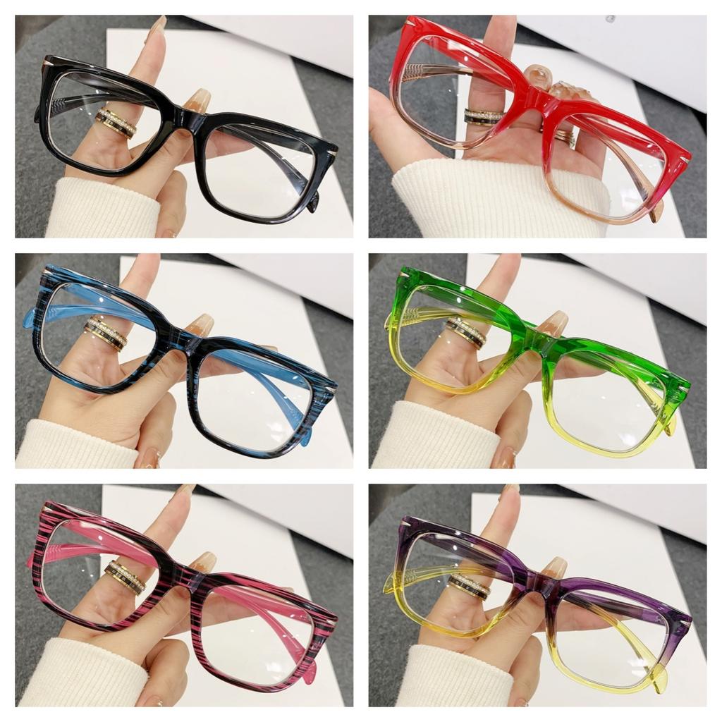 Anti Blue Light Blocking Glasses Frame Hand Made TR90 Resin Myopia Len Trend Clear Lenses Computer Eyeglasses
