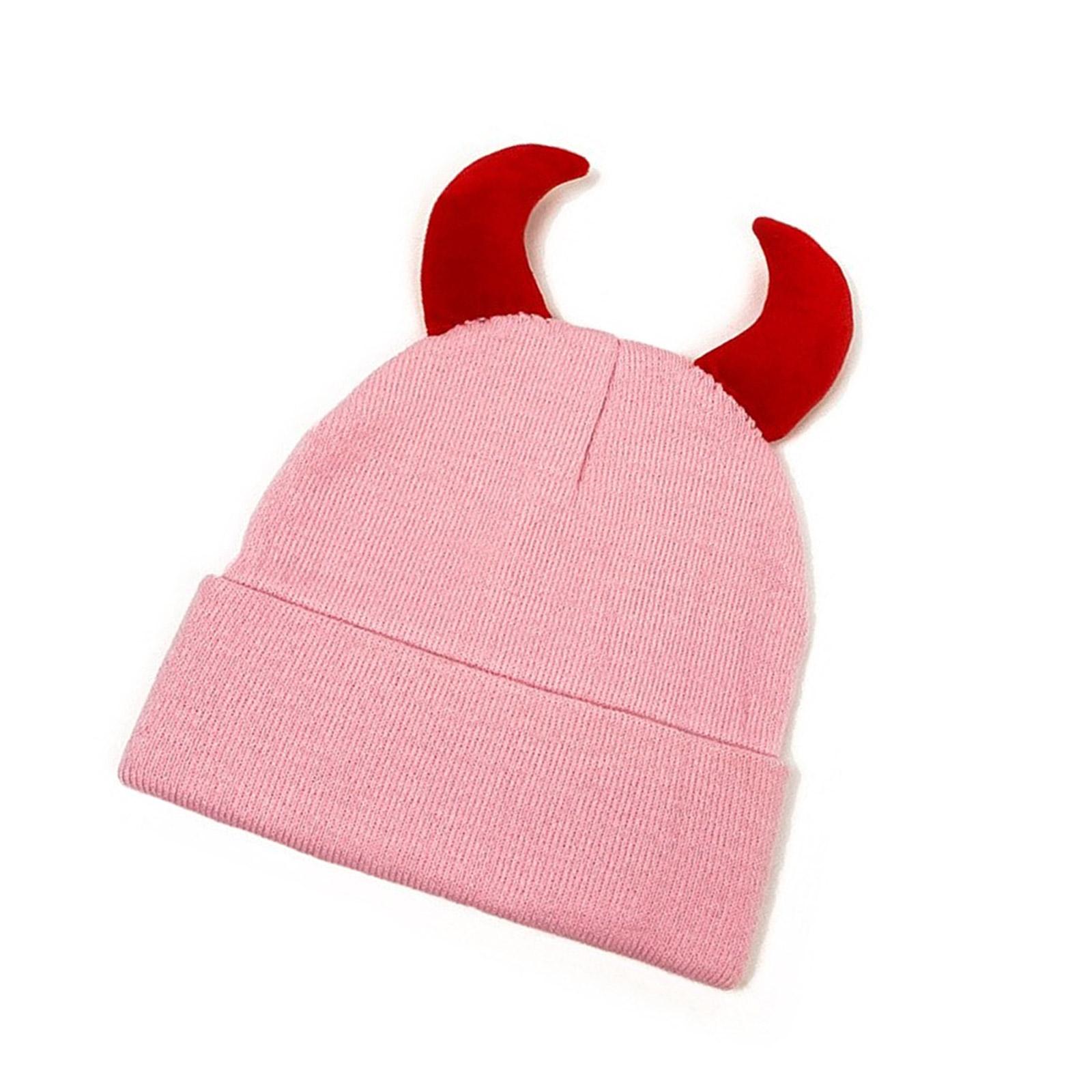

Handcrochet Skull Hat for Adult Unisex 2000s Hat Theme Party Novelty Beanies Hat Winter Warm Windproof Climbing Skiing Caps розовый