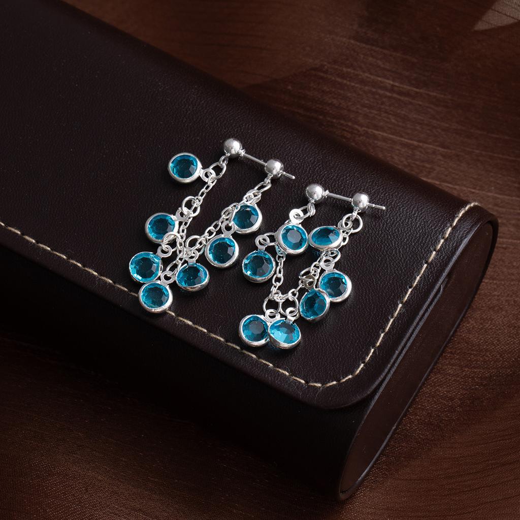Diamond Fringed Earrings, Femininity, Exquisite, Light Luxury, Niche Design Earrings, Sweet And High-End Earrings.
