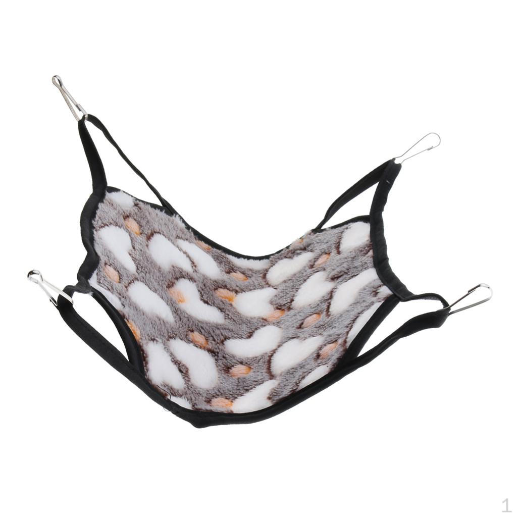 

Hamster Hammock Small Animal Warm Cage Nest Accessories серый