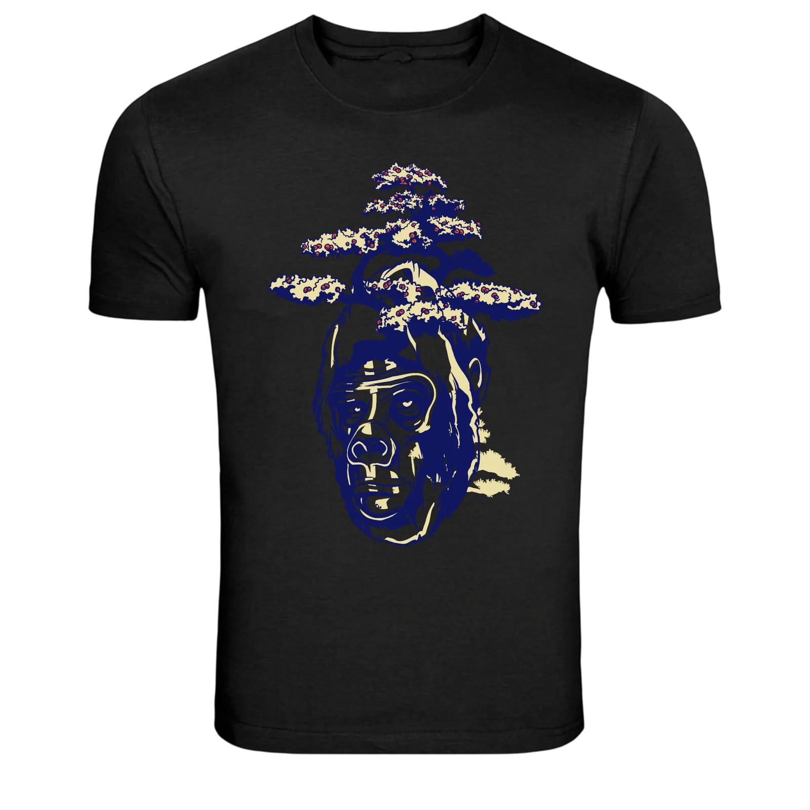 Japanese Bonsai Gorilla Surreal Art Graphic T-Shirt XXL