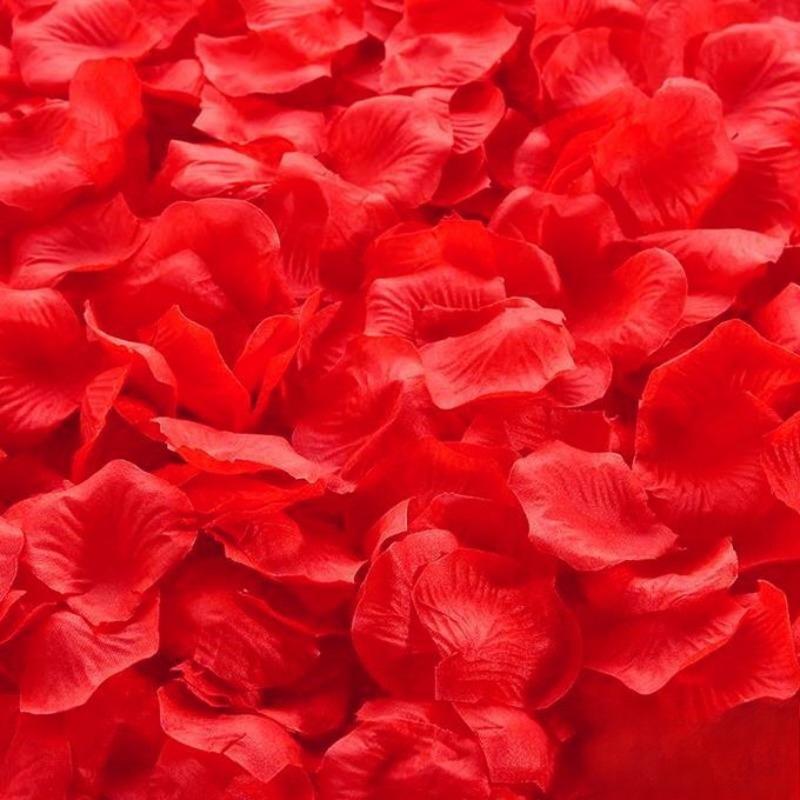 100/200Pcs Artificial Fake Rose Petals Colorful Simulation Silk Rose Petal For Valentines Day Wedding Party Romantic Decoration