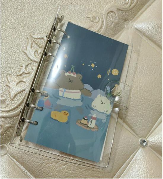 Wangdins Korean Heart-Inspired Transparent Planner Set