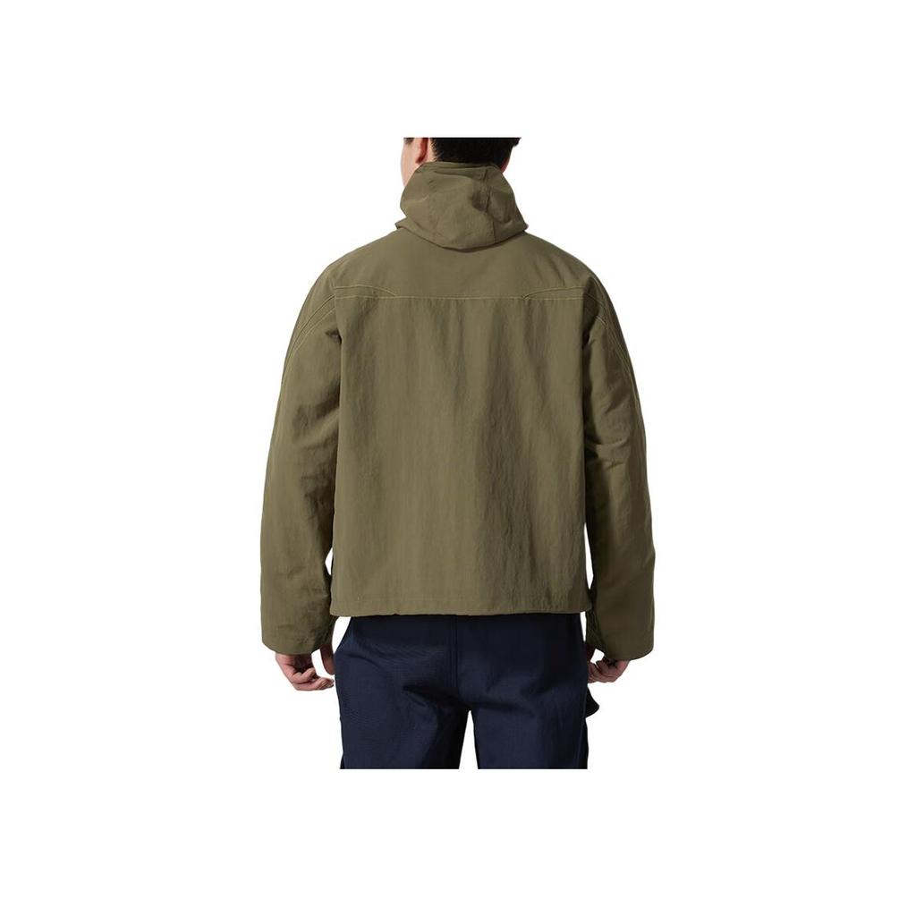 adidas Fitness Running Zip Hooded Jacket Men Jackets Military-Green JD5420