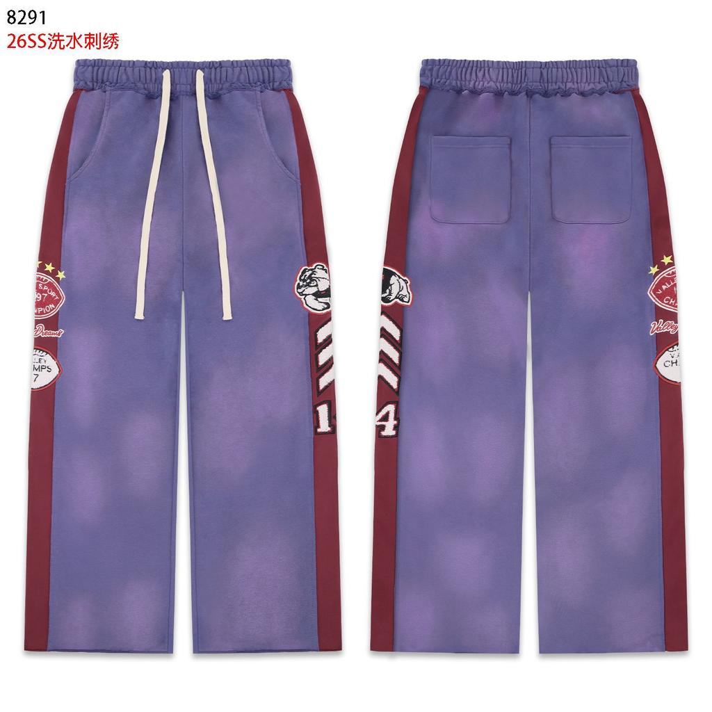 2026ss New American Trendy Brand Vale Washing Water To Make Old Casual Loose Sweatpants