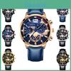 Stylish Geneva Brand Men's Calendar Watch Fashionable And Business Leather Quartz Watch For Students Characters)