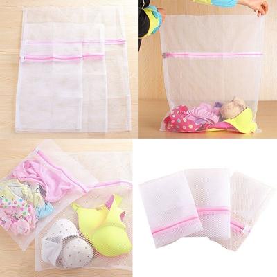 Washing Accessories 3 Sizes Zippered Laundry Zipper Fine and Coarse Net Wash Net Bag Foldable Bra Underwear Socks