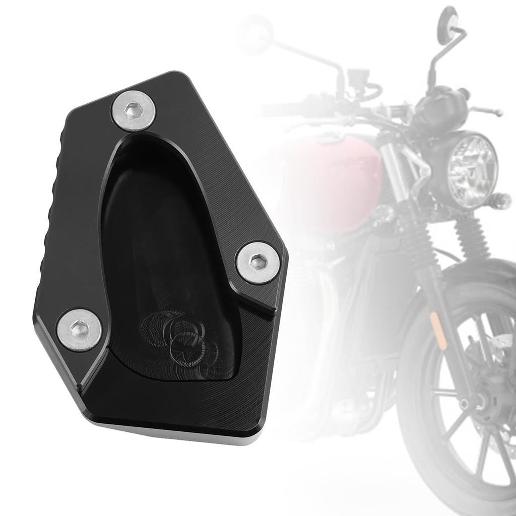 Bruce & Shark Side Stand Compatible Speed Twin 900 22-23 Street Cup 900 17-18 Plate Dress Up Parts Black