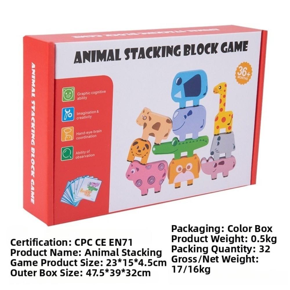 Stacking Layer Shape Matching Puzzle Sensory Play Balance Toy Gifts For Children
