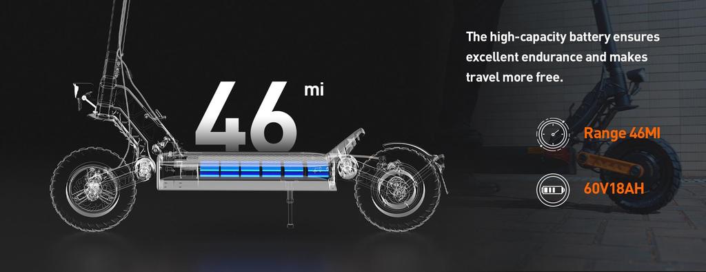 JOYOR S10-S-Z1000W Dual Motor Electric Bike - 60V 18Ah Foldable Off-Road E-Bike, 85KM Range, Hydraulic Brakes