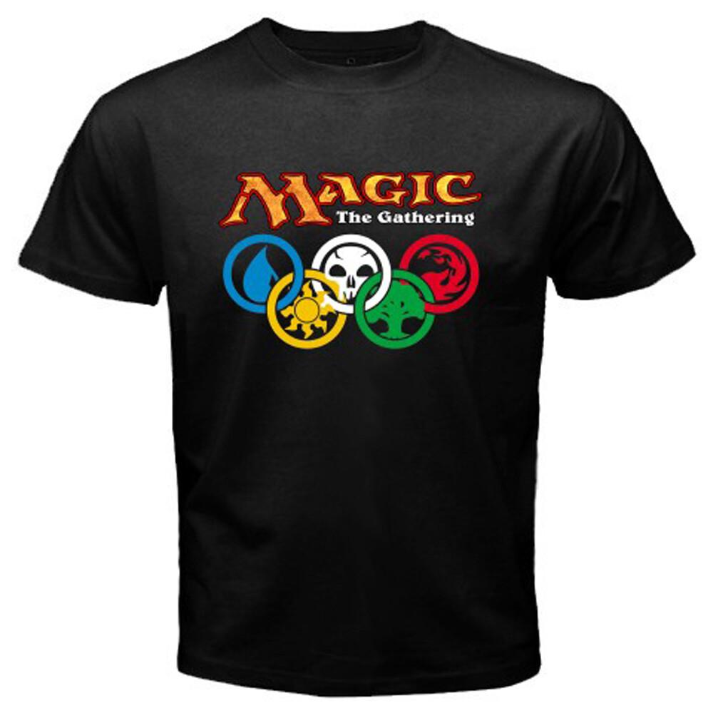 MTG Magic The Gathering Logo Mens Black T-shirt L