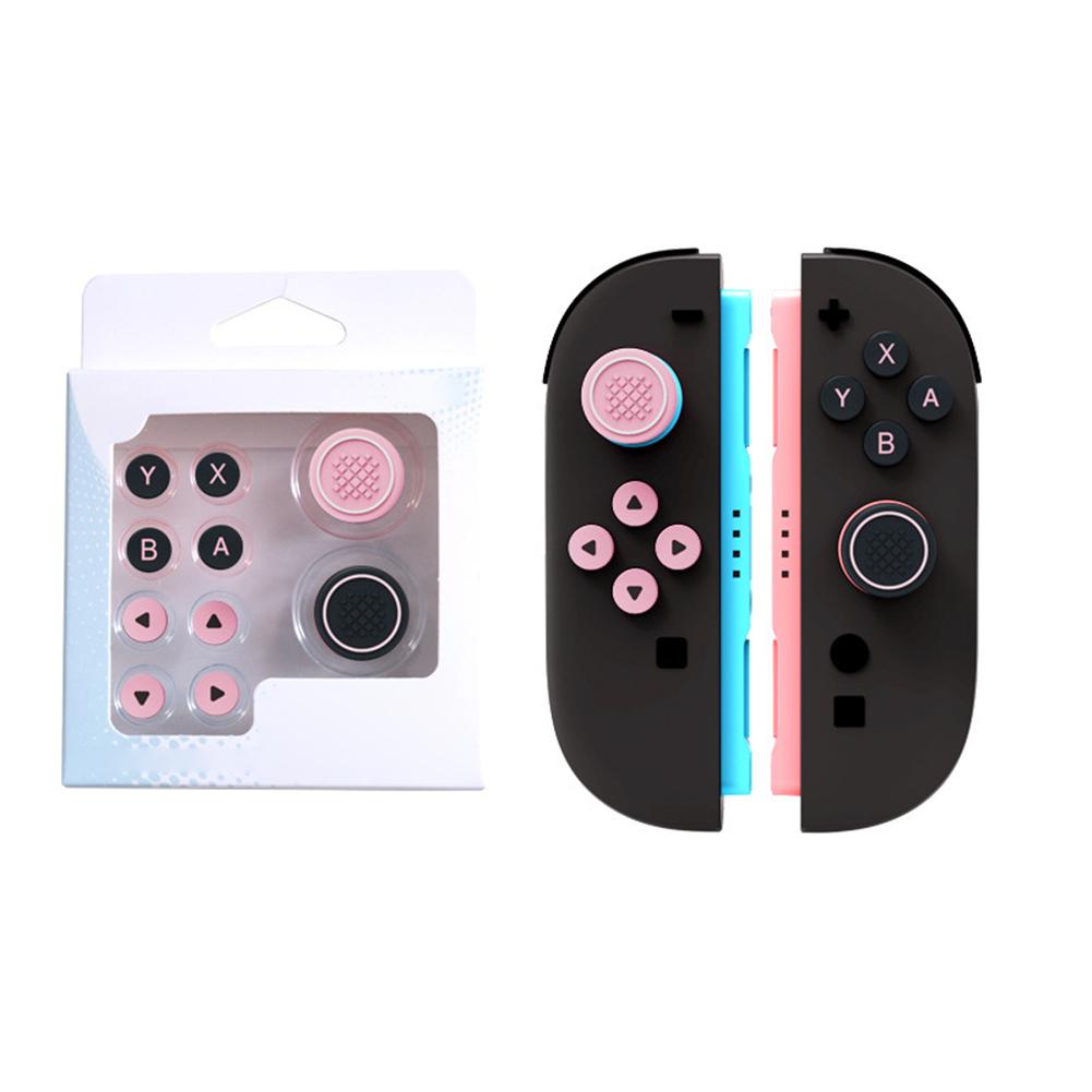 Joystick Cap & Button Stickers Button Grips Caps Non Slip Keys Sticker Button Sticker Covers for Switch 2 Joy-Con Accessory