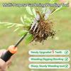 Weed Puller Tool,New Garden Weeder Tool Stainless Steel Hand Weeder Tool,5 Teethes Dual Purpose Weed Remover Tool