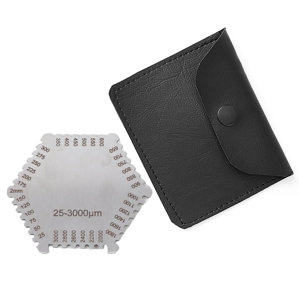 High Accurate Stainless Steel Wet Film Comb 25 3000um Thickness Gauge