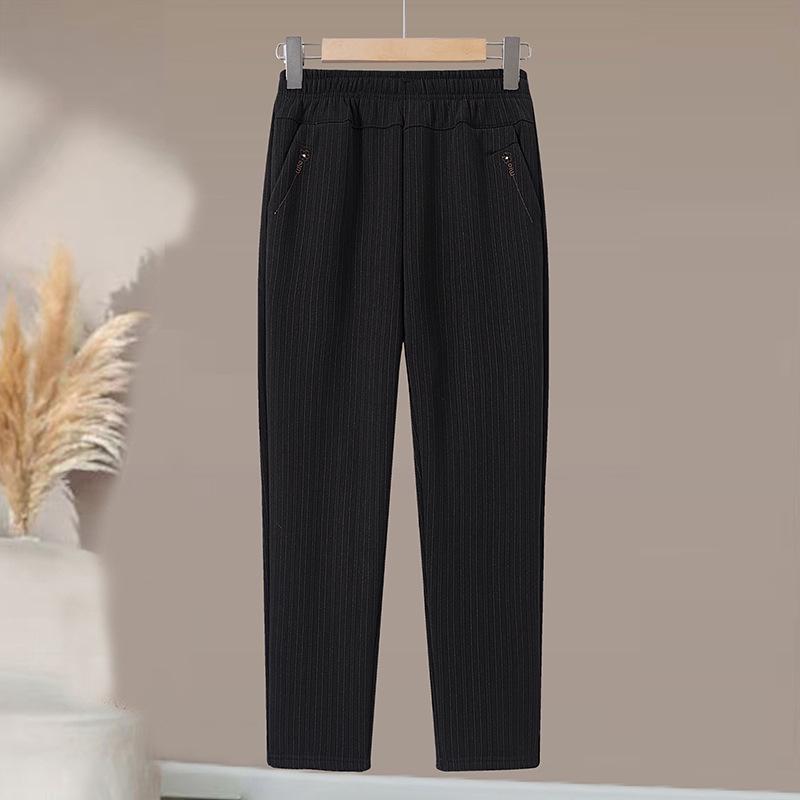 

Mom s Corduroy Pants: Velvet-Thickened, Middle-Aged & Elderly Casual Straight Cotton Pants for Autumn/Winter XL