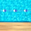 Corda di Sicurezza per Piscina 5m Corda Galleggiante Cima di Corsia Attrezzatura per Piscina (11 Palle)